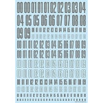 부품 CND 데칼 번호 그레이 1개 - 모델 빌딩 도구 및 액세서리 CNDN-GR : 하늘공간 길