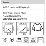 55 면 45 아크릴 실아트 청바지 스포츠 실 1개/볼 50gr 174야드 59 : 하늘공간 길