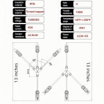 Losato 1쌍 Solar Y 커넥터 1 3턴 방수 병렬 솔라 커넥터, 10AWG 통조림 구리 태양광 패널 케이블 플러그 M/FFF 및 F/MMM : 써티쓰리월드샵