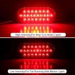 하우징 스톱 브레이크 신호 테일 IP68 방수 표면 장착 조명등 트럭 RV 골프 카트 오토바이용 : 민주의미니스토어