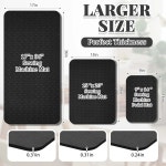 3개 재봉틀 머플러 매트 페달 패드 미끄럼 방지 제자리에 고정하여 진동을 진정시킵니다 블랙, 15 x 20 인치, 14 9 17 36 인치 : 하늘공간 길