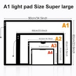 엘리스 A1 충전식 다이아몬드 아트 라이트 보드 35 4 x 23 6... 초대형 무선 LED 박스, 3색 모드 패드, 아티스트 DIY용 6000mAh : 하늘공간 길