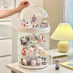 EaJ 캐릭터 피규어 회전 진열대 쇼케이스 사다리 전시 가챠 장식장 블라인드 디스플레이 조명 4 스탠다드 4매 탭 자외선 차단기 회전식 : 판부몰