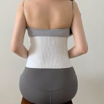 독일산 얇은 허리보호대 약국 산후 뱃살 슬림 허리 복대 온도조절 보호대 : 지한아이씨