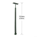 5팩 모델 철도 조명, 격자형 마스트 램프 트랙 게이지 HO 스케일 레이아웃 건물 장식 13 5cm : 하늘공간 길