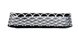 유포코리아 YUPO KOREA 일제/일본 도자기 여울 직사각접시-네이비(유광) 재팬-469 : 365주방마켓