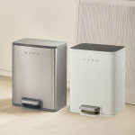 비바 데일리 무소음 페달 휴지통 20L 종량제 냄새차단 기저귀 인테리어 : 비스비바