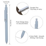 닷벵크 젤 펜 - 5PCS 블랙 잉크 0.5mm 파인 포인트 스무스 필기 펜, 일기 노트 필기용 귀여운 에스테틱 스쿨 문구류, 여성 교사 간호사를 위한... 