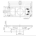2PCS 8  5 와트 LCD 모니터TV 스피커 스피커 3070 5W 8R 30X70MM 두꺼운 17MM 확성기 Diy 전자 : ITK