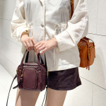 미니토트백 여성숄더백 가죽가방 데일리가방 여성크로스백 : 시연알찬몰