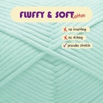 실, 보기 쉬운 실밥이 있는 초보 250야드 아미구루미 코튼-나일론 블렌드 티셔츠 워스트 웨이트 4, 민트 그린 1 Pack 01 - Black : 하늘공간 길