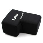 빅엔터 USB 키보드 쿠션 버튼 방지 대왕주먹 샷건 엔터키쿠션 선물 연결 사무실 초대형 엔터키 블랙 : 스튜디오 두지이에