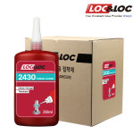 록앤록 2430(250ml) 나사고정제 한박스 10개입 접착제 본드 산업용 중강도 칙소성 풀림방지 볼트 너트 나사 대용량 : 록앤록 스토어