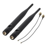 무진상사5dBi 이득을 갖춘 LoRa 안테나 2개 세트용 915MHz  통신 장치의 신호 강도 향상을 위한 IPEX 케이블용 : 무진상사
