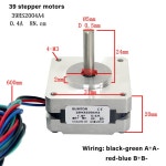 2상 4선 NE 8도 CM 스테퍼 전류 4A 모터 8N 단일 길이 프레임 20MM 본체 : 부자샵88
