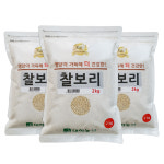 대한농산 25년산 햇보리 국산 찰보리 / 보리쌀 2kg, 3개 : 슈퍼푸드는 대한농산