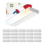 ASD 20팩 9인치 LED 캐비닛 조명 하드와이어드, 온/오프 및... 4W 337LM, 5 CCT 2700K-5000K CRI90+, 주방, 흰색, UL용 카운터 : FLEX-상-점