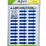 삼안 견출지 화살표 632 청 12장 468개 26mm 10개입 화살표스티커 화살표시스티커 : 삼안산업