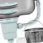 1구 싱크통세트 배관교체 세트 트랩 스테인레스 주방 씽크대호스 배관 싱크대배수구 1 110 하수기 송전 : 햇살비치는마켓