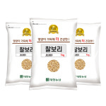 대한농산 25년산 햇보리 국산 찰보리 / 보리쌀 1kg, 3개 : 슈퍼푸드는 대한농산