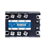 GTHURCS 3상 고체 상태 릴레이 SSR 40AA AC에서 AC 40A 까지 자동 작동 나사 장착 일반 개방 접점 70 280VAC 입력에서 24 480VAC... 