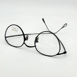 [ EYEVAN 7285 - 156b C.805 ] 아이반7285 - 156B 무광 블랙 / 46사이즈 / 남녀공용 클래식 라운드 티타늄 안경 : OJO OPTICAL