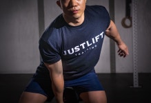 저스트리프트어페럴 남성 블랙 티셔츠 크로스핏 헬스 짐웨어 기능성 운동복 : 저스트리프트어페럴