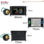 D69-2058 전압계 전류 역률 에너지 주파수 측정기 디지털 패널 VOLT AMP : 기쁨두배스토어
