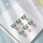 투투 메탈 페이퍼 클립 25mm 컬러 책 문구 학교 사무용품 고품질 H0484 에 12 개 : 공덕선