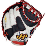 하타케야마 포수 미트 야구 글러브 유강남 선수 패턴 화이트/블랙/레드 : 야중사