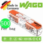 500PCS CONECTOR WAGO 2401 221 스트레이트 레버가있는 커넥터 221 2401 500PCS : 샛별29