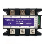 3 상 전압 조정기 380VAC SCR 3 H380 전원 컨트롤러 모듈 전위차계 제어 조정기 0 10V 4 20mA 1 5V SCR 3 H380 10A : 글로우샵404