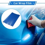 VekAuto 1 PC 자동차 랩 필름 3피트 x 59.84인치 비닐 커버 범용 보호 PVC 매트 블루 외장 인테리어 : 도토리다람쥐몰