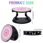 호노슨 9피스 휴대폰 그립 홀더 접이식 스마트폰 및 태블릿용 컬러풀 셀프 접착 핑거 링 승화 만다라 플라워 Mandala Pattern : 모노픽스샵