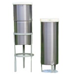 스테인리스 강우량계 빗물 통형 스텐 레인 농업 픽앤몰 강수량 장마 강수 감지 우량계일체형 : OP글로벌