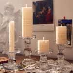 유럽감성 클래식 캔들 홀더 유리 촛대 인테리어 소품 테이블 장식 : D.ohsta