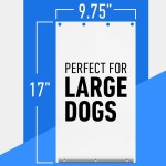 에버그린 펫, 내후성 XL 초대형 펫 도어 교체용 도그 플랩 제공 - 최대 90파운드의 대형 펫에 적합 이상적인 러프 웨더 모델 DSRWXL(9.75 x... 