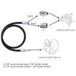 회전식 공구 일일 압력 세척기 채찍 호스 파워 어댑터 세트로 세척용 호스 릴 커넥터 4피 : 오픈바이몰
