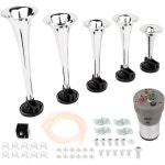 150dB 슈퍼 라우드 크롬 모든 PSI car 혼컴프레셔 탱크 듀얼 160021 카혼 : 어디든마켓