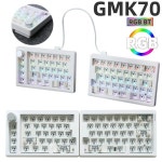 GMK70 분리형 기계식 키보드 키트, PC용 핫 스왑 가스켓 키보드, 3 모드 무선 블루투스 인체 공학적 키보드, 68 키 : 오산잡화점