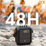 블루투스 스피커, 마이크 2개가 장착된 무선 FM 라디오, 휴대용 노래방 기계, 리모컨이 포함된 가정용 시스템 66 : 데일리6