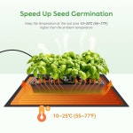 온도 조절기가 있는 럭스버드 묘목 온열 매트, 20인치 x 20.75인치 더 큰 크기로 실내 식재, 발아, 홈 브루잉, 테라리움 및 수족관 난방에... 