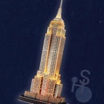 삼안 건축물 3D입체퍼즐 엠파이어스테이트빌딩 LED 3d입체퍼즐건축물 : 삼안산업