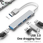 PC 컴퓨터 액세서리용 USB 3 0 허브, 고속 C타입 분배기, 멀티 포트 4 2 포트 : 바블업