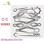 3D Baubles 다이 세트 새로운 금속 커팅 DIY 금형 스크랩북 컷 공예 H2692 : Uranos Store