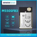 Minewsemi 32 GPIO 북유럽 블루투스 LE 5.0 블 모듈, MS50SFB3 IPEX 무선 nRF52810 -96dBm : 라온율11
