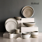 [B-Grade] 모네프 핸드메이드 환원 도자기 노아 시리즈 원형접시 (중) 20cm : 프라이스클럽