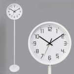 스탠딩시계 홈데코 서재 침실 흰색 인테리어 대리석 A타입 좌시계 키큰 벽시계 아날로그 탁상시계 A타입 화이트 : 해리스틱