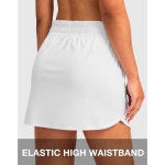 여성 캐주얼 여름용 샌티니 골프 스커트 여성용 4포켓 하이웨이스트 스트레치 테니스 운동용 Black X-Small : 밸루렌