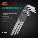 JM G1309 S2 소재 볼 엔드 9pcs 알렌 육각 키 렌치 세트 1 5/2/2 5/3/4/5/6/8/10mm 핸드 툴 JM G1309 110g : 글로빈고